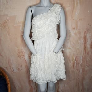 XS Chelsea & Violet Tiered Ruffle Lace Dress